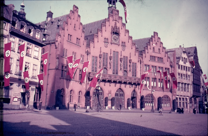 Der Römer im Jahr 1938. Foto: Kiefer, © Institut für Stadtgeschichte Frankfurt am Main