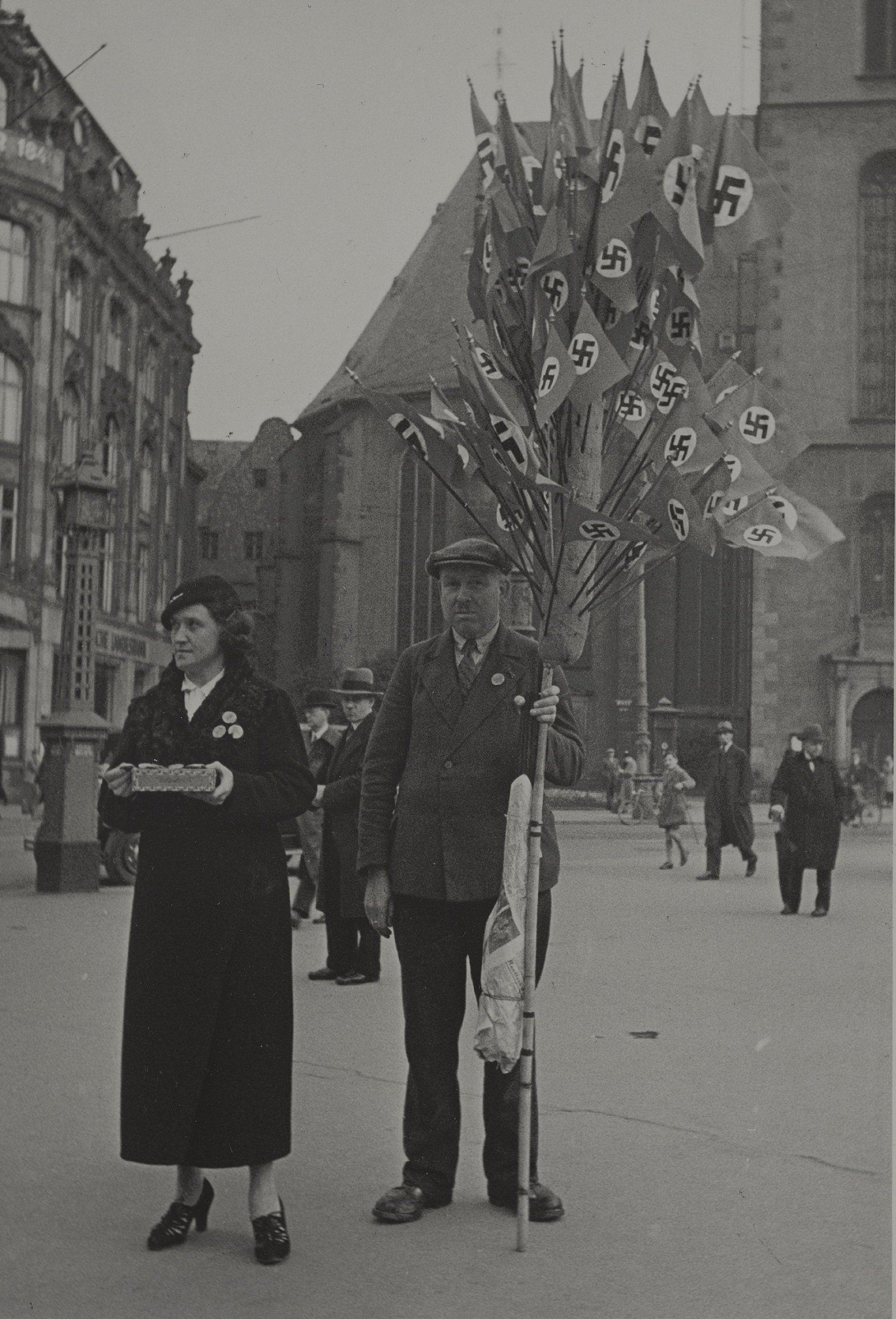 Maifeier auf der Hauptwache, 1. Mai 1936. Foto: HMF, Friedrich Robert Otto Emmel